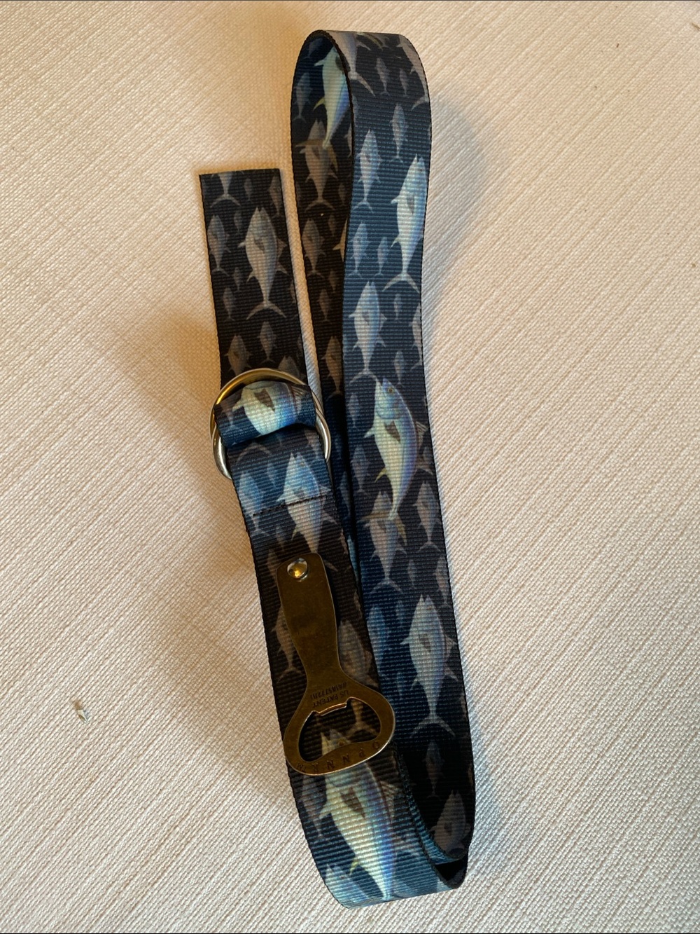 Thomas Bates Fish 🐠 belt with Metal Bottle Opener Clip